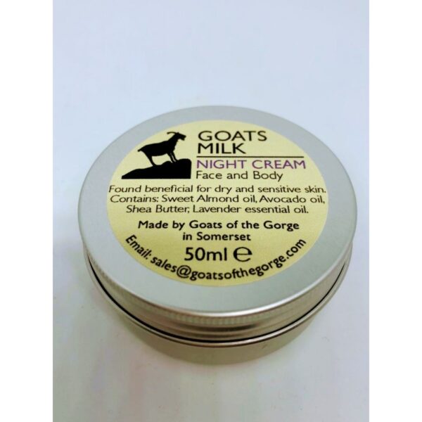 Goats Milk Night Cream Blaenafon Cheddar Company